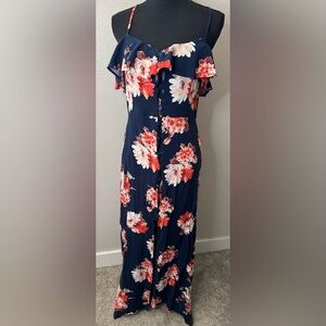 Floral Button-Down maxi dress